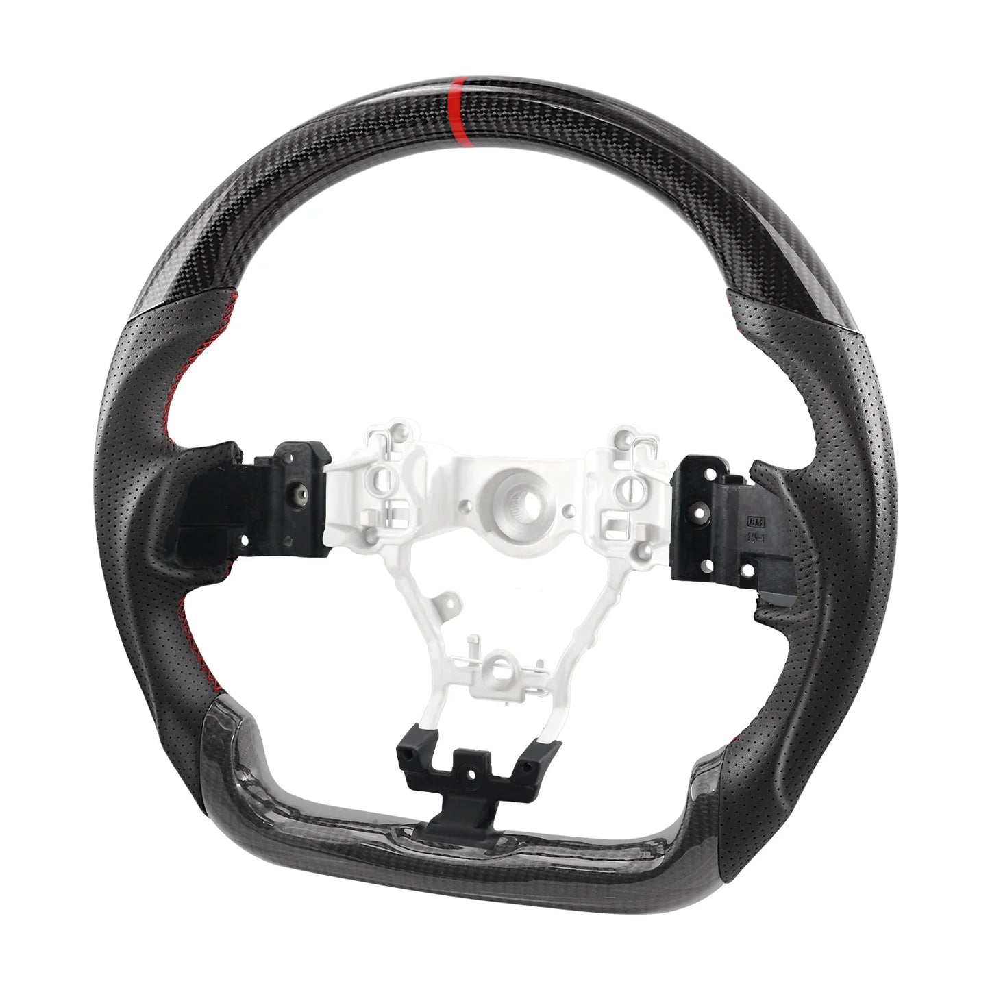 Real Carbon Fiber Steering Wheel Nappa Preforated Leather For Subaru WRX/STI LEVORG 2015 2016 2017 2018 2019 2020 2021 2022