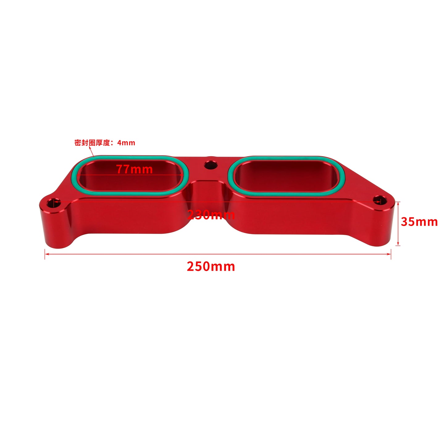 Racing Power Block Subaru GR86 FA20 Intake Manifold Gasket Steel Billet Increase-Height Plate Intake Manifold Heightening Board