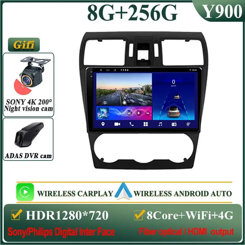 DVD Android 14 For Subaru Forester XV WRX 2012- 2015 Auto For Impreza Multimedia NO 2DIN Radio Stereo Car  GPS Player Navigation