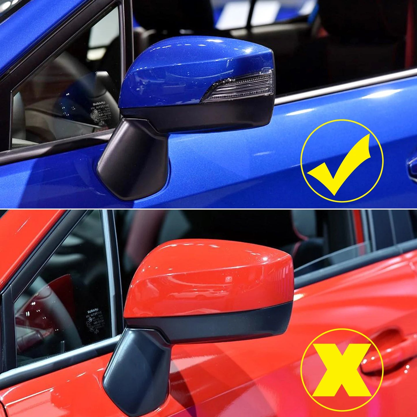 Mirror Cover For Subaru WRX STI 2015 2016 2017 2018 2019 2020 2021 Real Carbon Fiber Car Exterior Rear View Rerverse Cap Add On