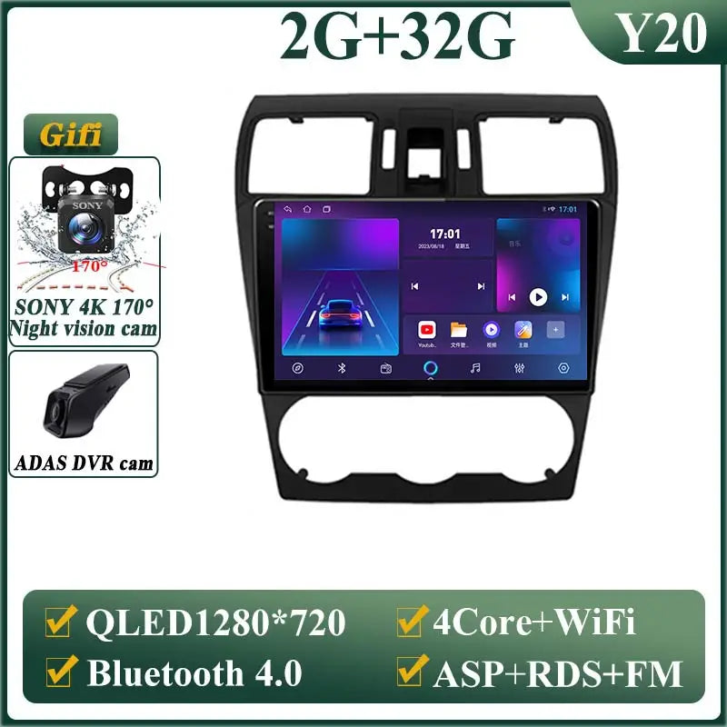 DVD Android 14 For Subaru Forester XV WRX 2012- 2015 Auto For Impreza Multimedia NO 2DIN Radio Stereo Car  GPS Player Navigation